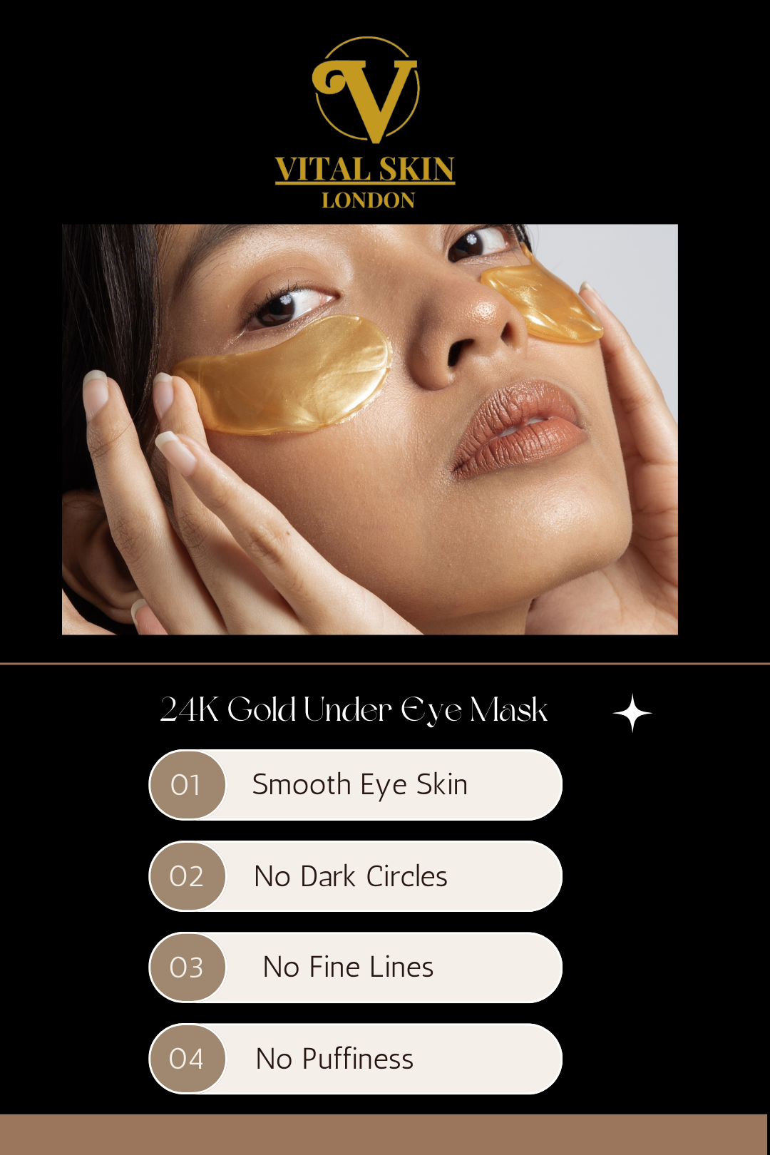 24K Gold Hydrogel Eye Mask (3 sets)