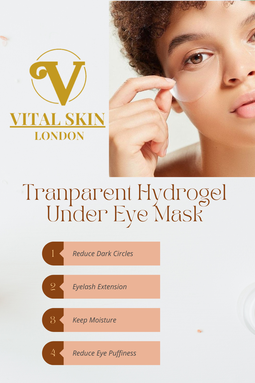 Hydrogel Eye Mask Hyaluronic Acid and Collagen (3 sets)