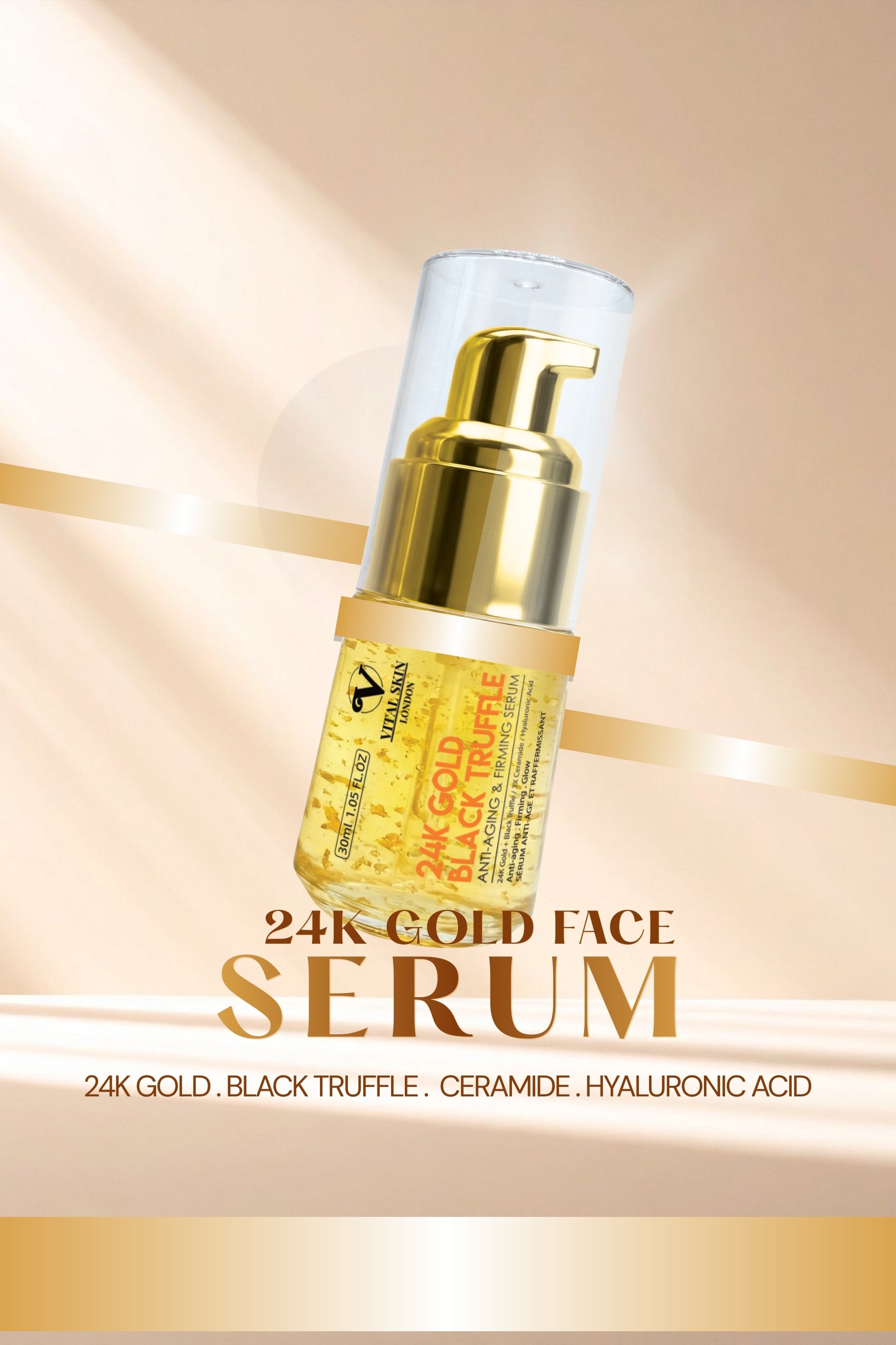24K Gold Black Truffle Anti-Aging & Firming Oil Serum – VITAL SKIN