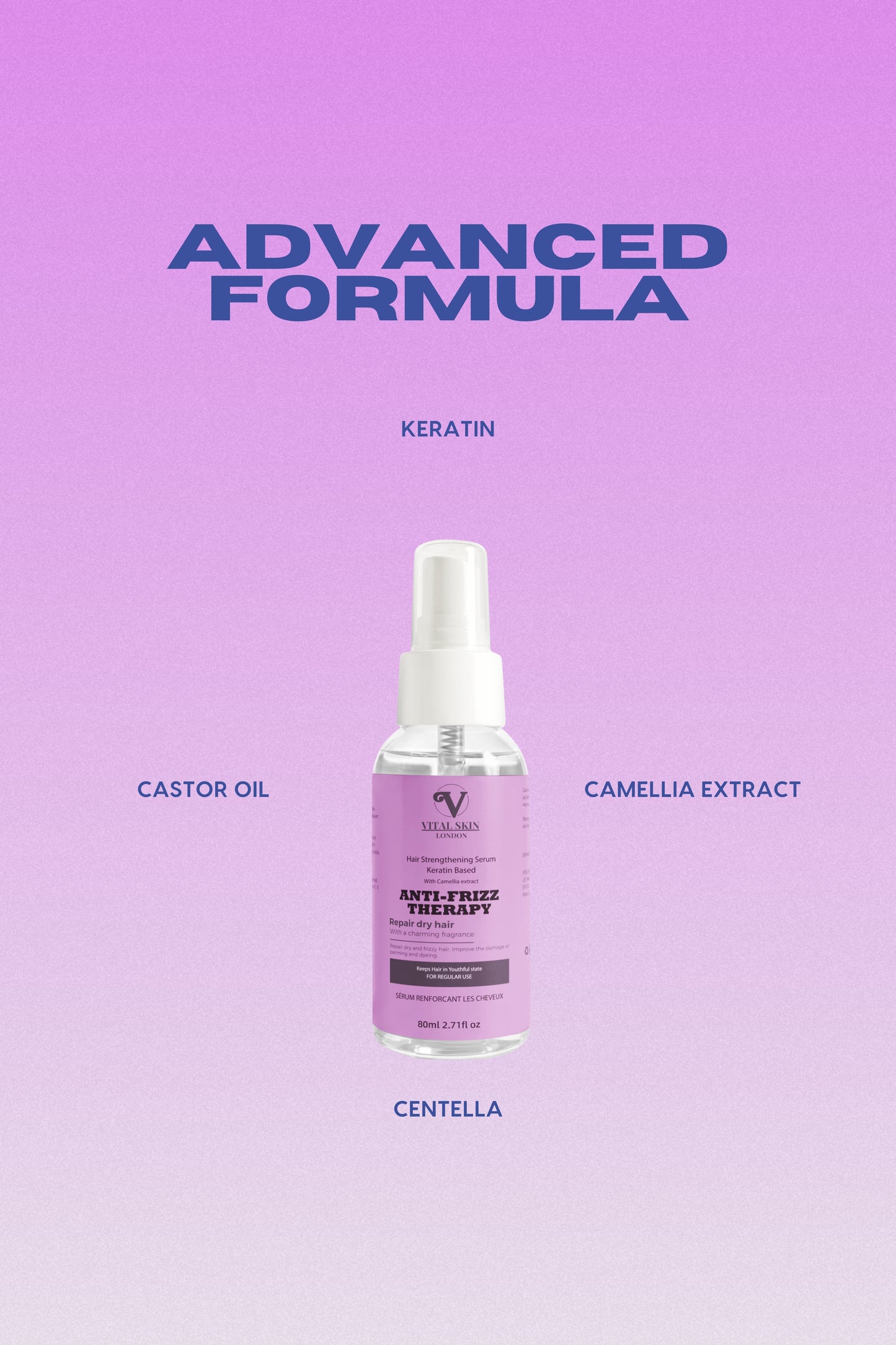 Hair Strengthening Serum (spray) With Keratin & Camellia extract