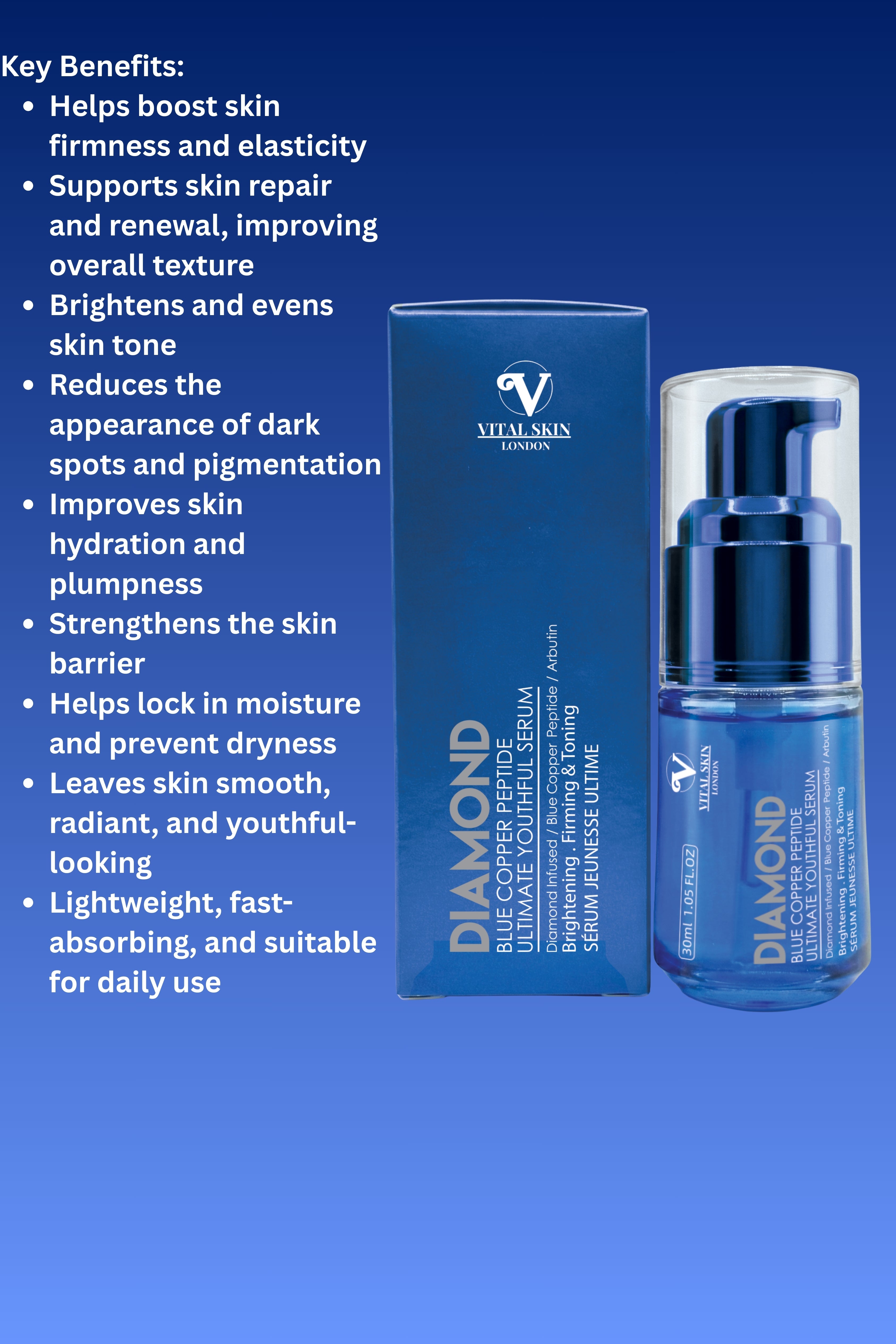 Diamond Blue Copper Peptide Serum – VITAL SKIN LONDON